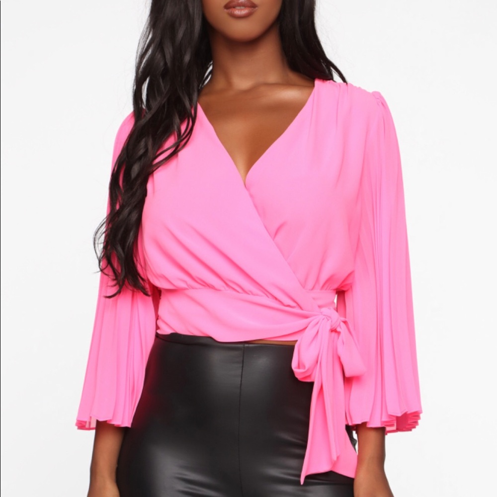 Hot pink top